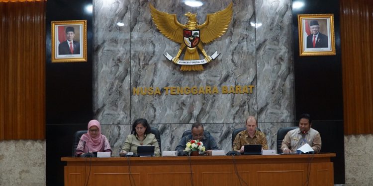 Sekda NTB Apresiasi dan Sambut Hangat UNICEF Bersama Tim Pusat Agenda Kegiatan Monitoring Terpadu.